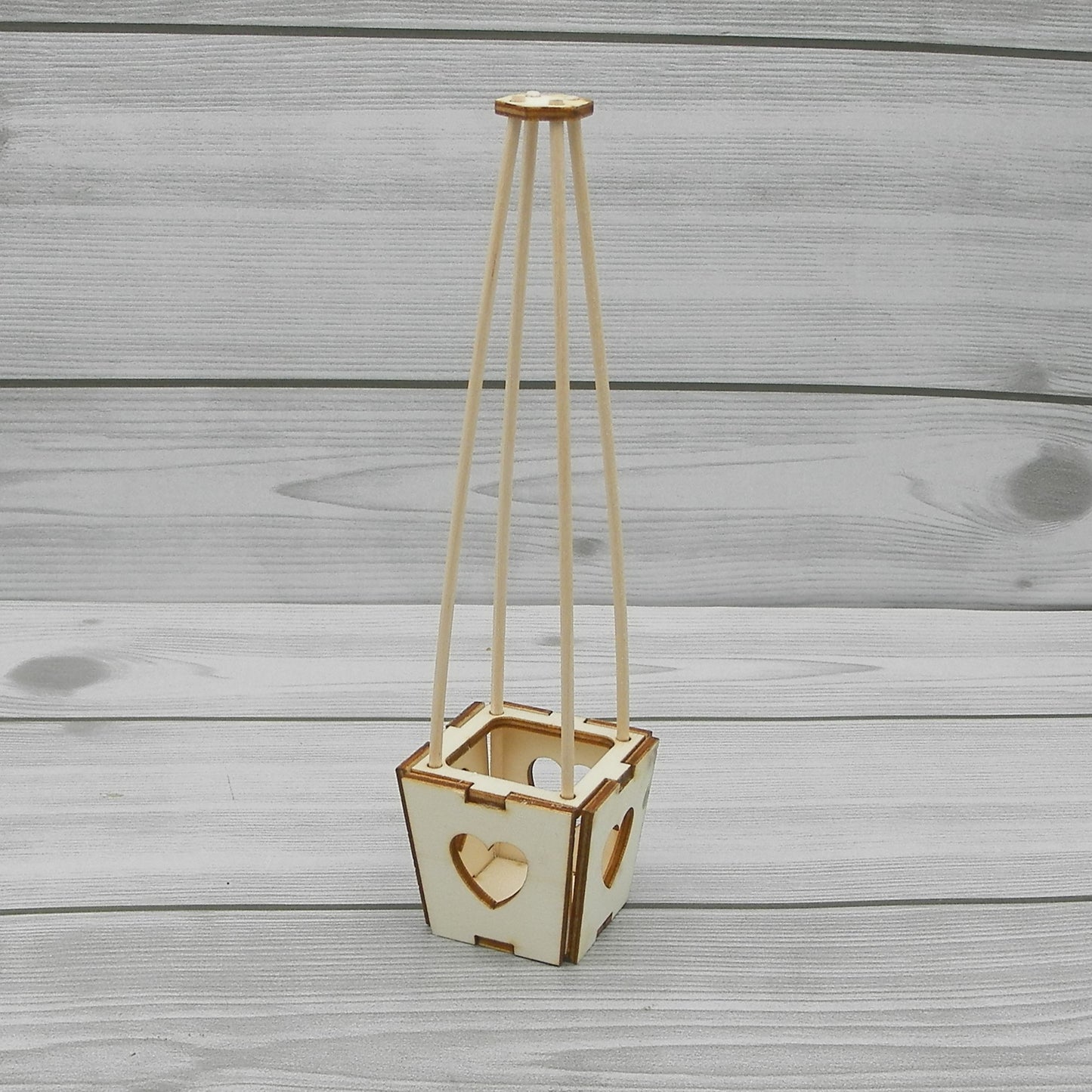 Cestello Mongolfiera in legno Idee Per Creare