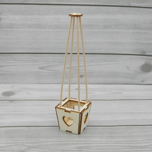 Cestello Mongolfiera in legno Idee Per Creare