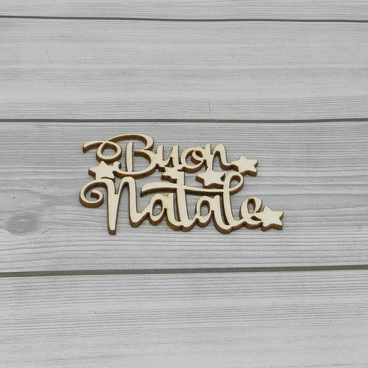 Scritta Buon Natale 10 cm Idee per Creare