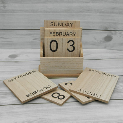 Kit Calendario Perpetuo Legno Gogolandia