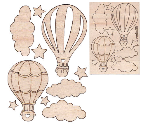 Renkalik Wooden Hot Air Balloons Cod. LEL173