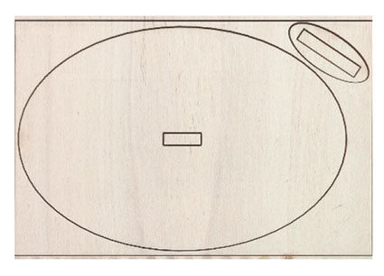 Oval base with hole Code LEL175