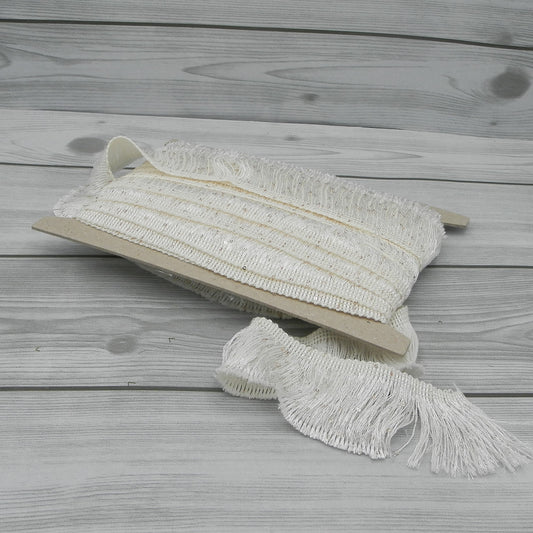 Nastro Franjette Avorio 50mm I Nastri di Mirta