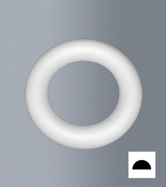 Couronne en plaque de polystyrène diam. 15 cm