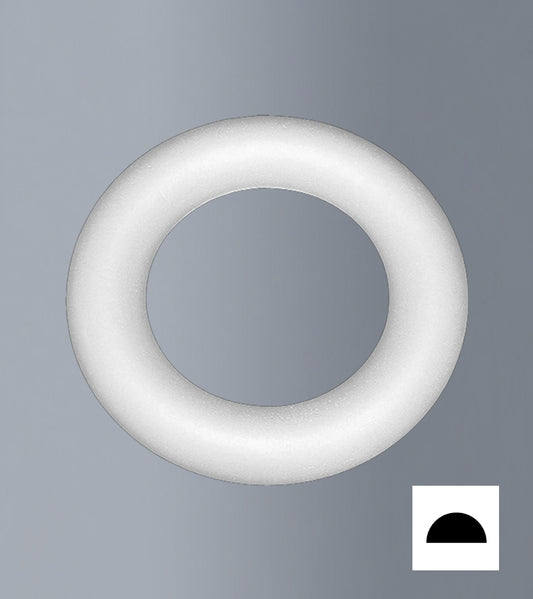 Couronne en plaque de polystyrène diam. 18 cm