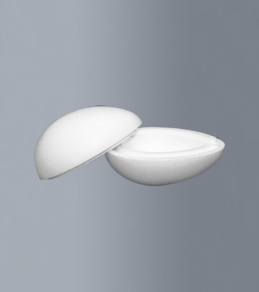 Openable polystyrene egg 15.5 cm