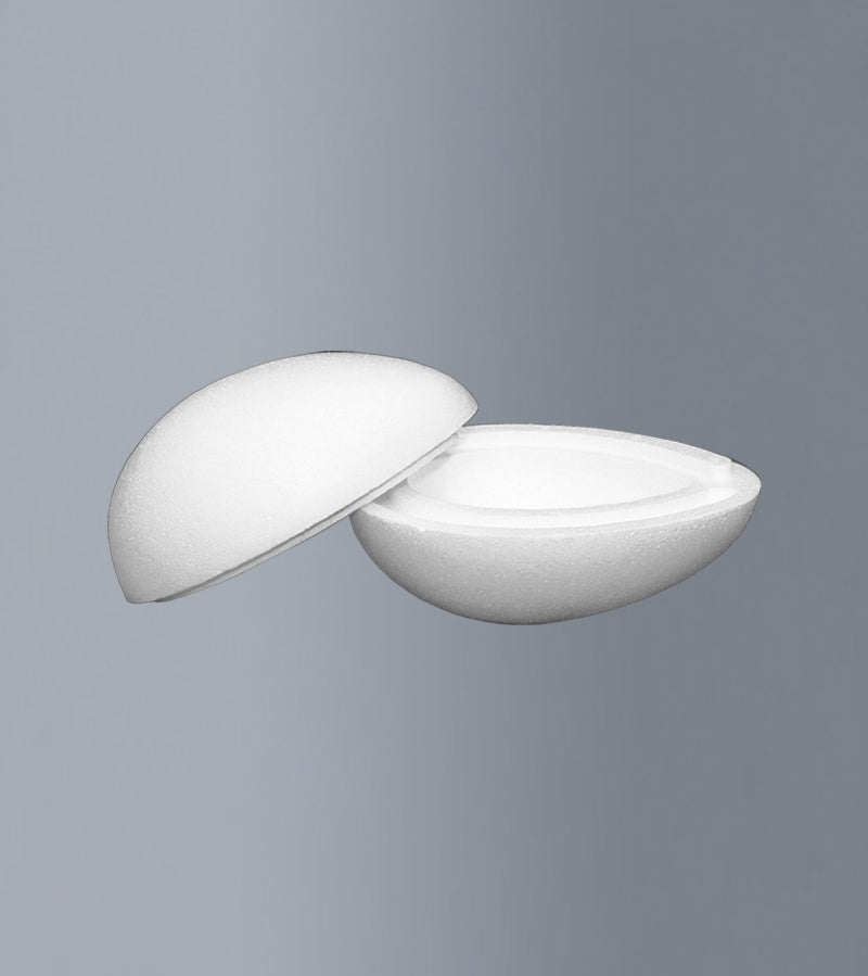 Openable polystyrene egg 20 cm