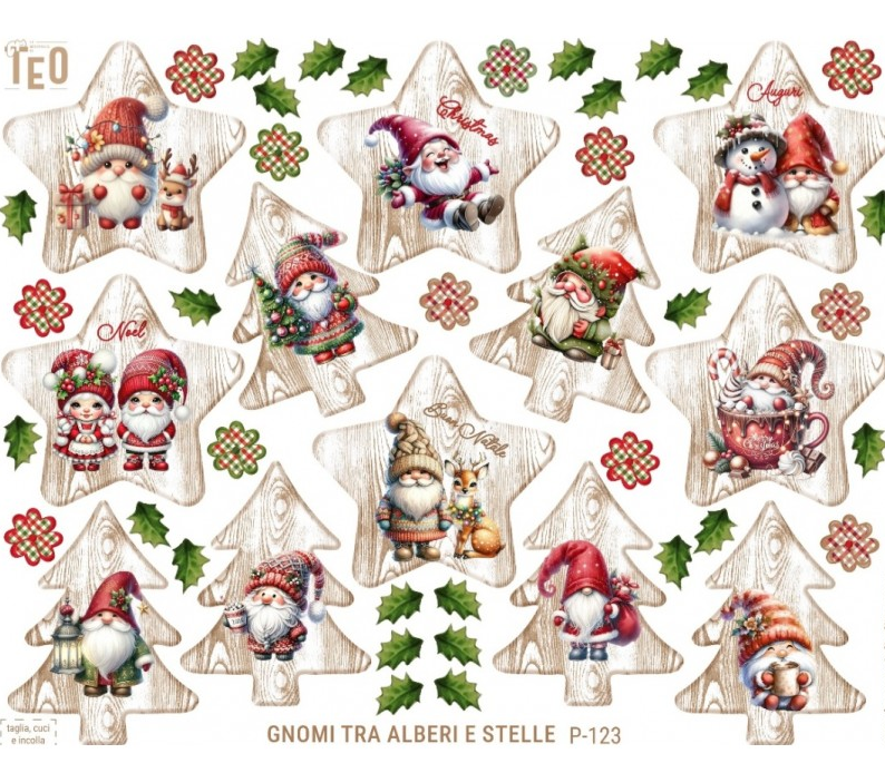 Pannello Glitter Gnomi tra gli Alberi Le Meraviglie di Teo