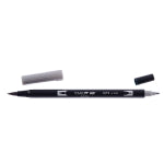 Marqueur double pinceau Tombow col. N75 Gris froid 3