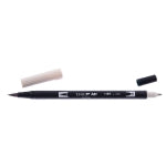 Dual Brush Marker Tombow col. N89 Warm Gray 1