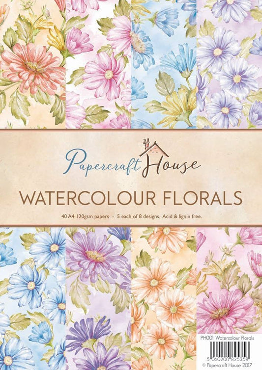 Blocco Wild Rose Studios Watercolour Florals