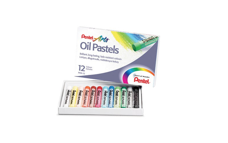 Pastel à l'huile Pentel Pack de 12 Pièces