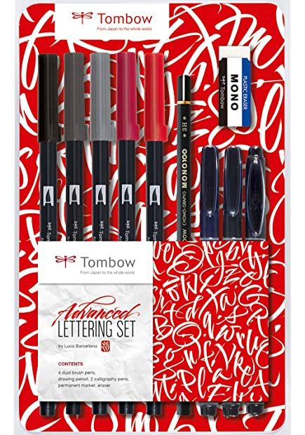 Advanced Lettering Set Dual Brush Tombow by Luca Barcellona