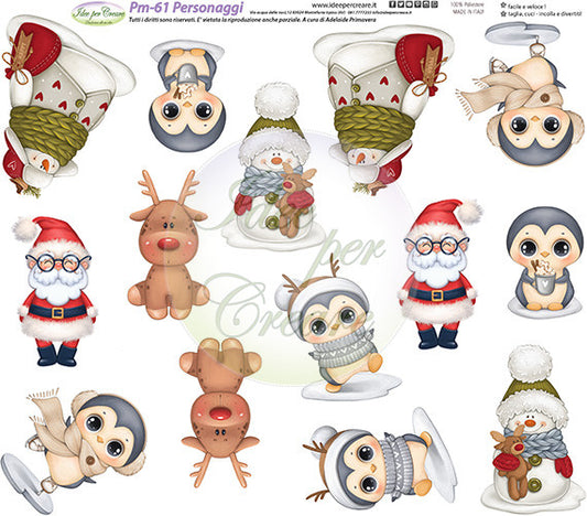 PM-061 Christmas Characters Panel