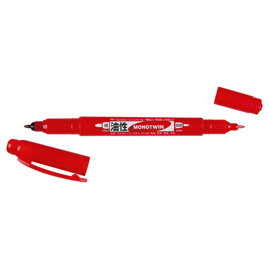 Marker Mono Twin Double Tip Col. Red