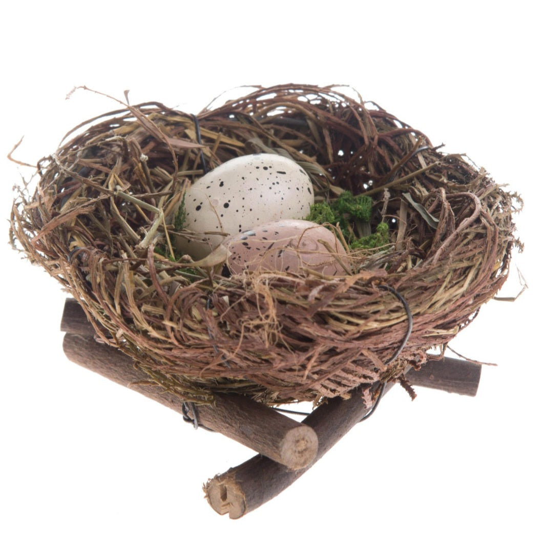 Nest with Eggs 10 cm