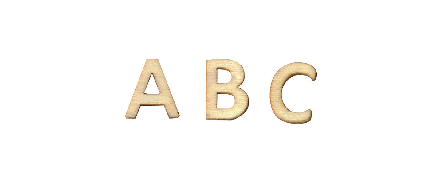 Set Alfabeto in legno 162 pezzi Artemio