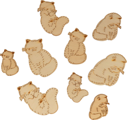 Cats in set of 18 pieces Code 14003292