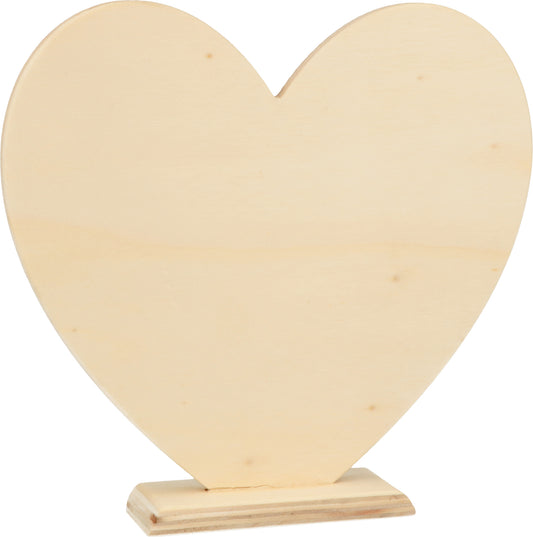 Wooden Heart on Artemio Base Code 14003340