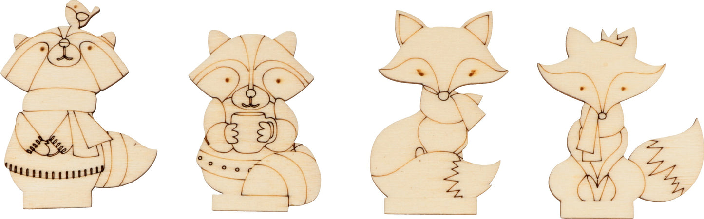 Set of wooden tablets with bears Artemio Code 14003395