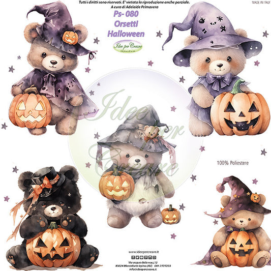 Halloween Bear Panel PS-080
