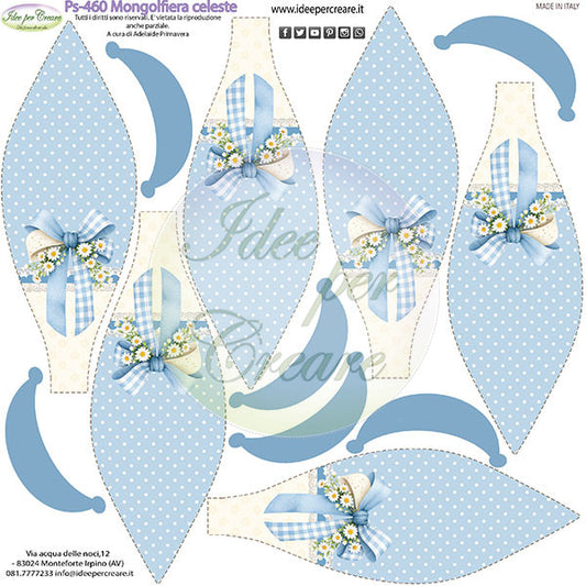 Pannello Mini Mongolfiera Celeste