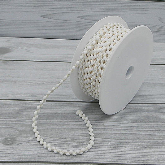 Nastro Pallini Crema 5mm Gogolandia