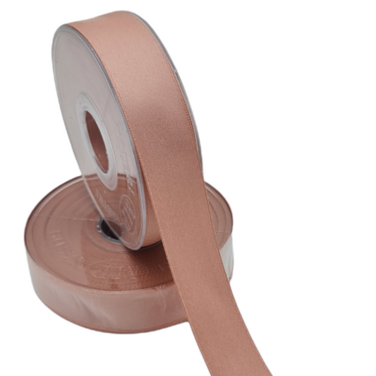 Double Satin Ribbon Antique Pink 25mm Code 3809M20