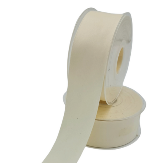 Double Satin Cream Ribbon 40mm Code 3809G02