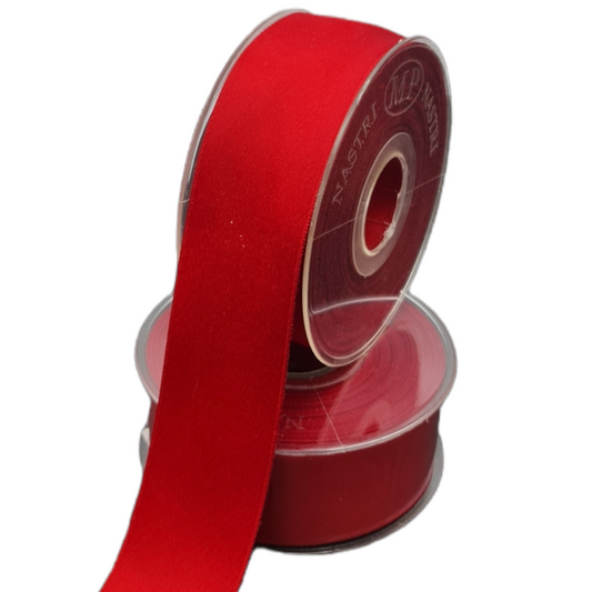 Double Satin Ribbon Dark Red 40mm Code 3809G108