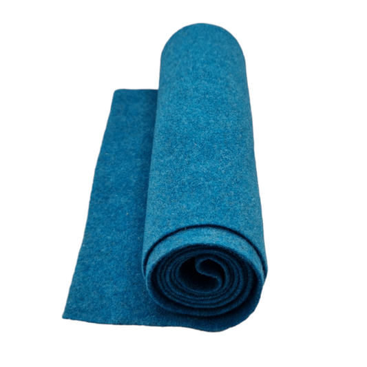 Moldable Felt with Teal Stripe