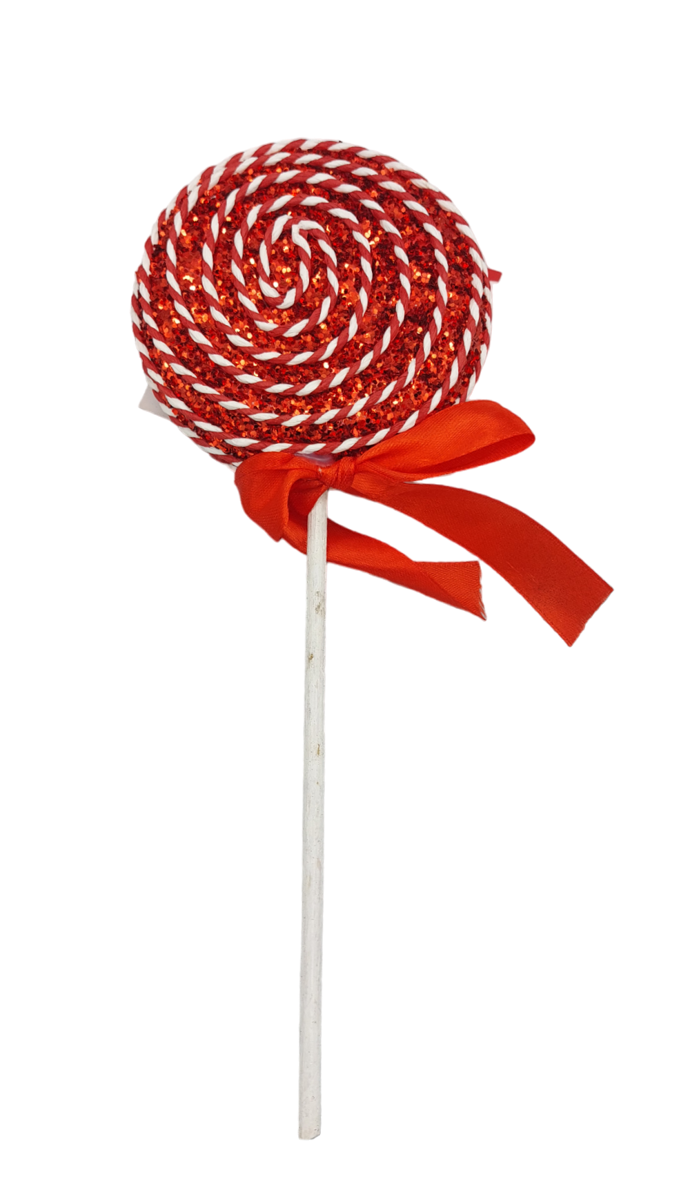 Lollipop Glitter Rosso 25cm