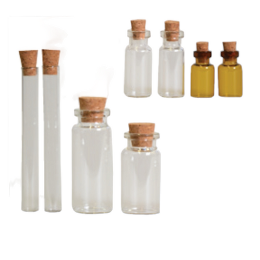 Artemio 8-piece glass bottle set