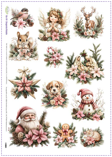 Carta Riso A3 Idee Per Creare Elegante Natale