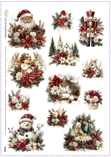 Carta Riso A3 Idee Per Creare Classico Natale