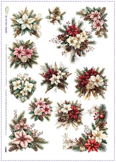 Carta Riso A3 Idee Per Creare Fiori Natalizi