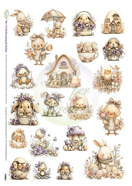 Carta Riso A3 Idee Per Creare Motivi Pasquali Shabby