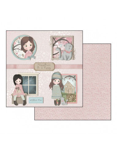 Double Sided Scrap Paper Emma and Camille - Ramage SBB410