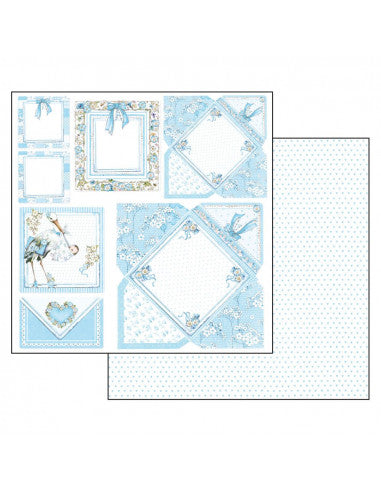 Scrap Paper Double Sided Baby Boy Cards