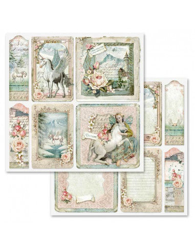 Scrap Paper Double Sided Unicorn Cards SBB559