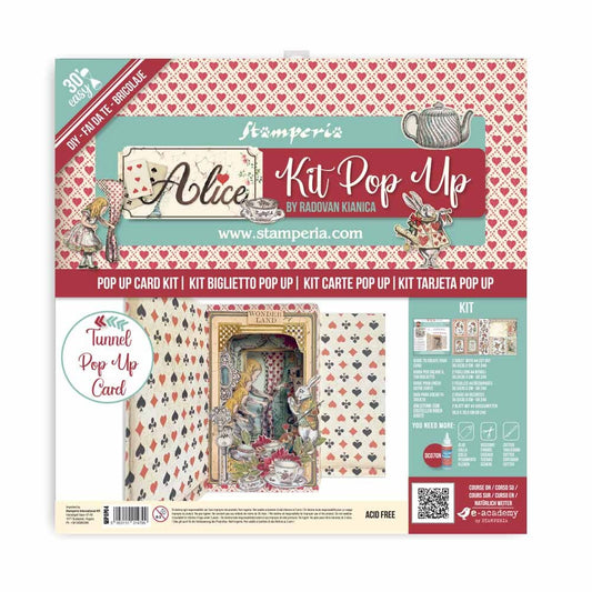 Kit Stamperia Pop Up Alice 30x30