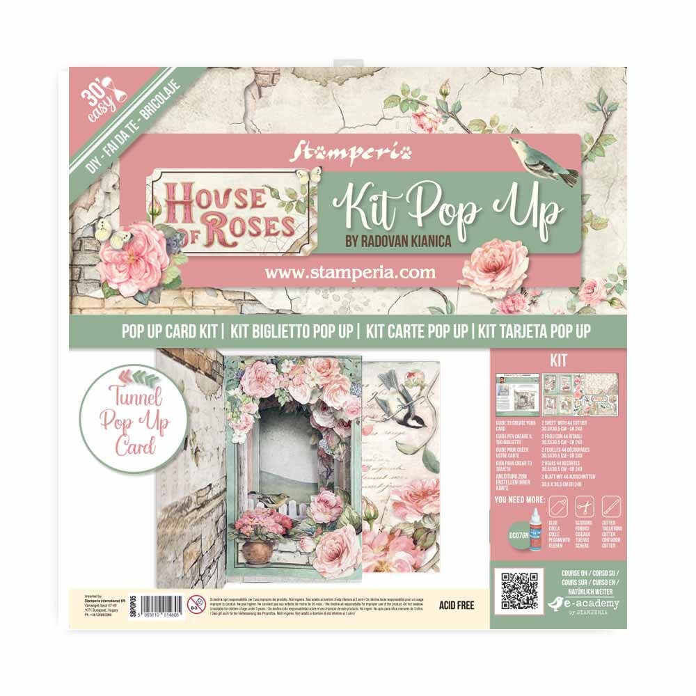 Kit Stamperia Pop Up House of Rose 30x30