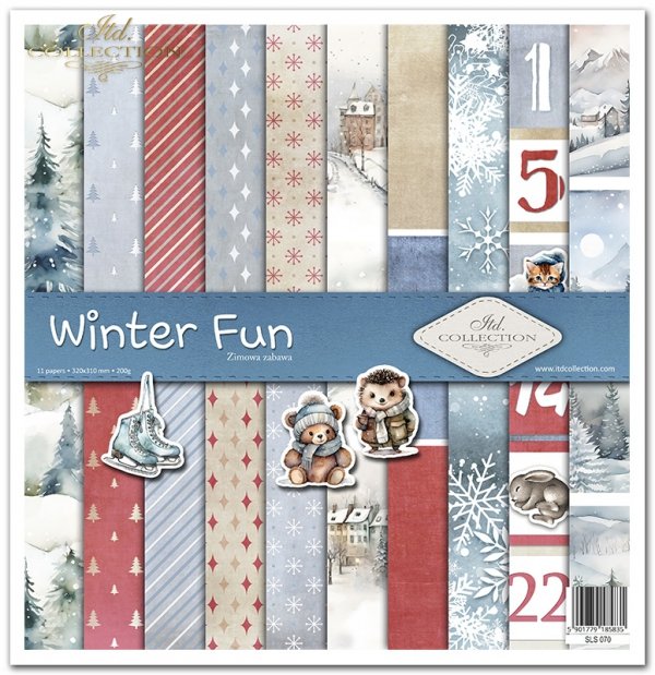 Blocco ITD Collection Winter Fun 30x30