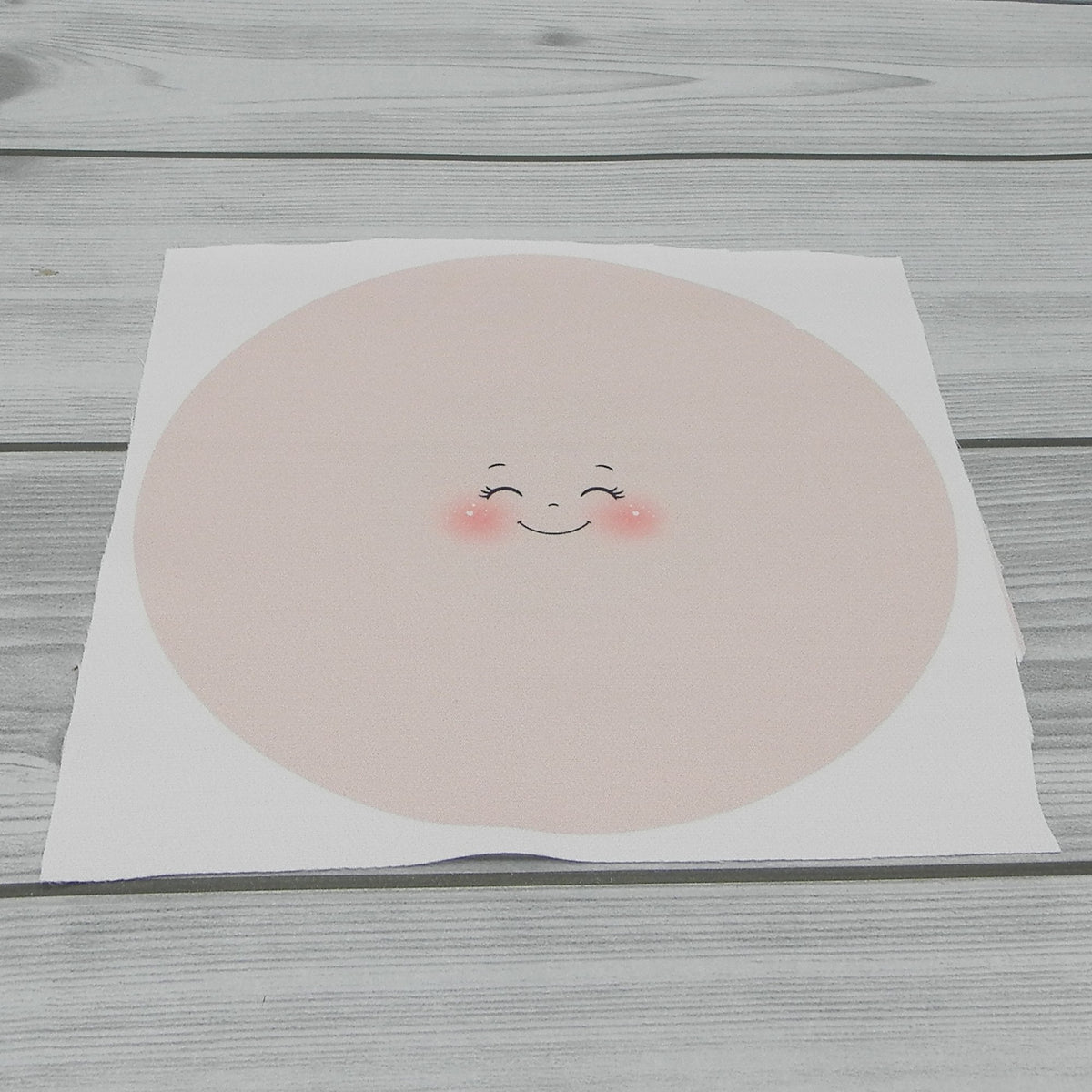 Visage moyen imprimé sur tissu Heidi