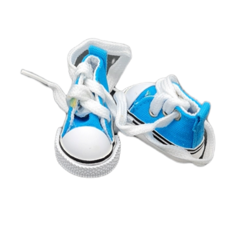Chaussures de gymnastique bleu clair 5 cm