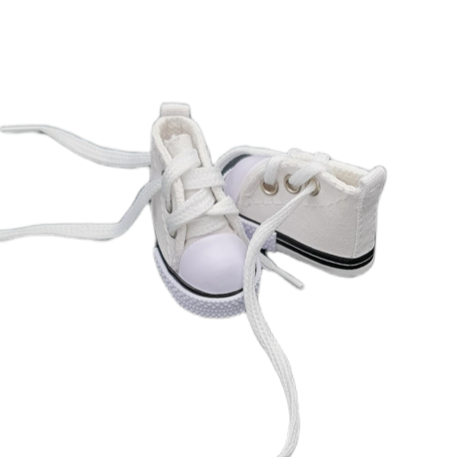 White Gym Shoes 5 cm