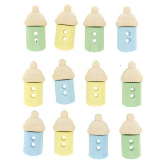 Sew Cute Baby Bottles-Boy Buttons