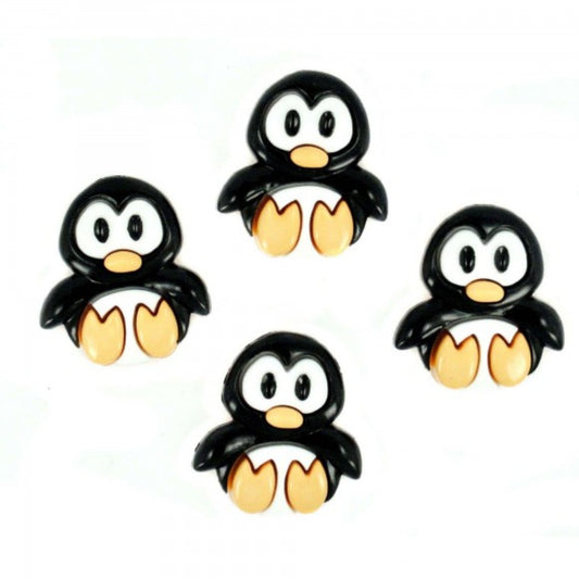 Boutons ludiques de pingouins