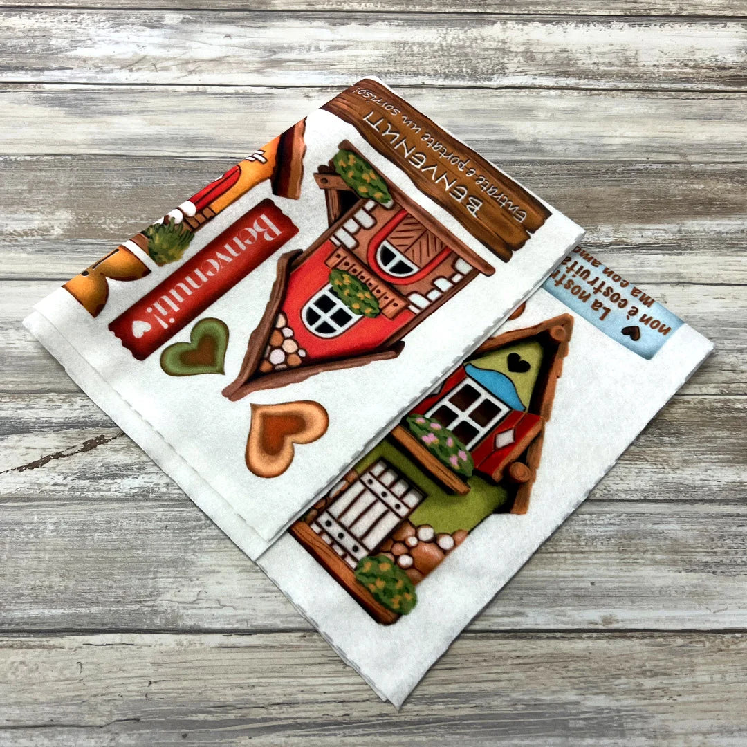 Pannolenci doux imprimé de la Nativité