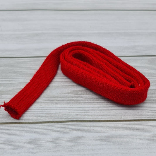 Red Wool Tubular 1.5cm